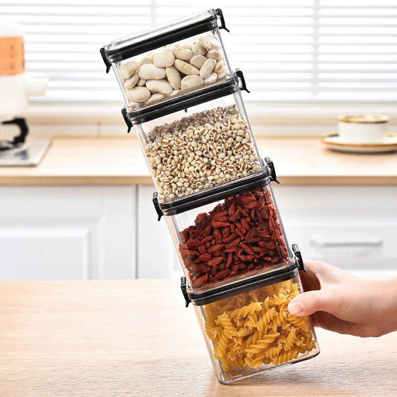 Kitchen Organized Jars