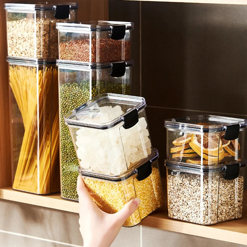 Kitchen Organized Jars