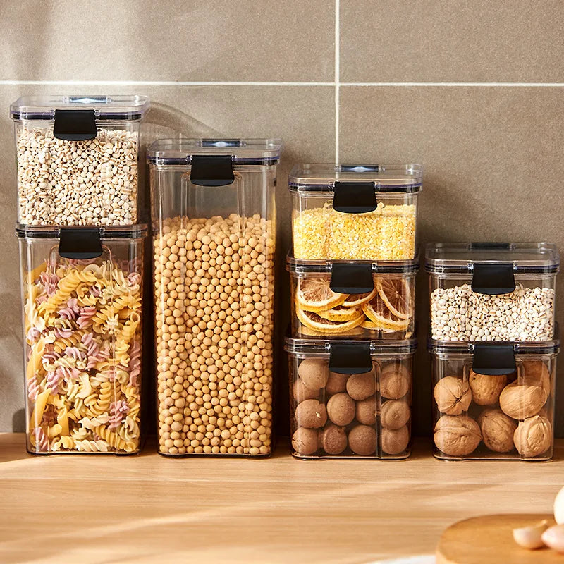 Kitchen Organized Jars