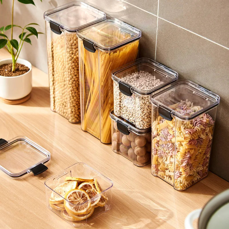 Kitchen Organized Jars